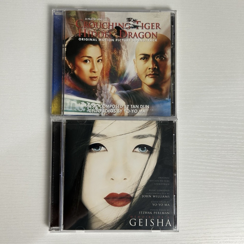 Lot of 2: Memoirs of a Geisha & Crouching Tiger Hidden Dragon CDs Yo-Yo Ma Cello